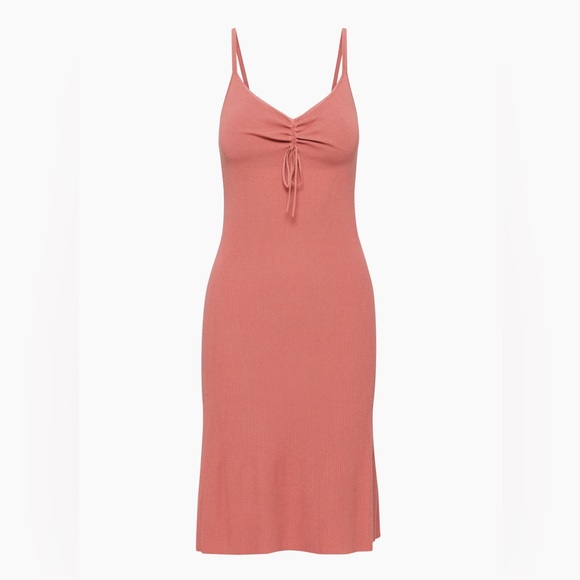 Aritzia Dresses & Skirts - Aritzia Wilfred Dusty Pink Knit Mystery Dress Small